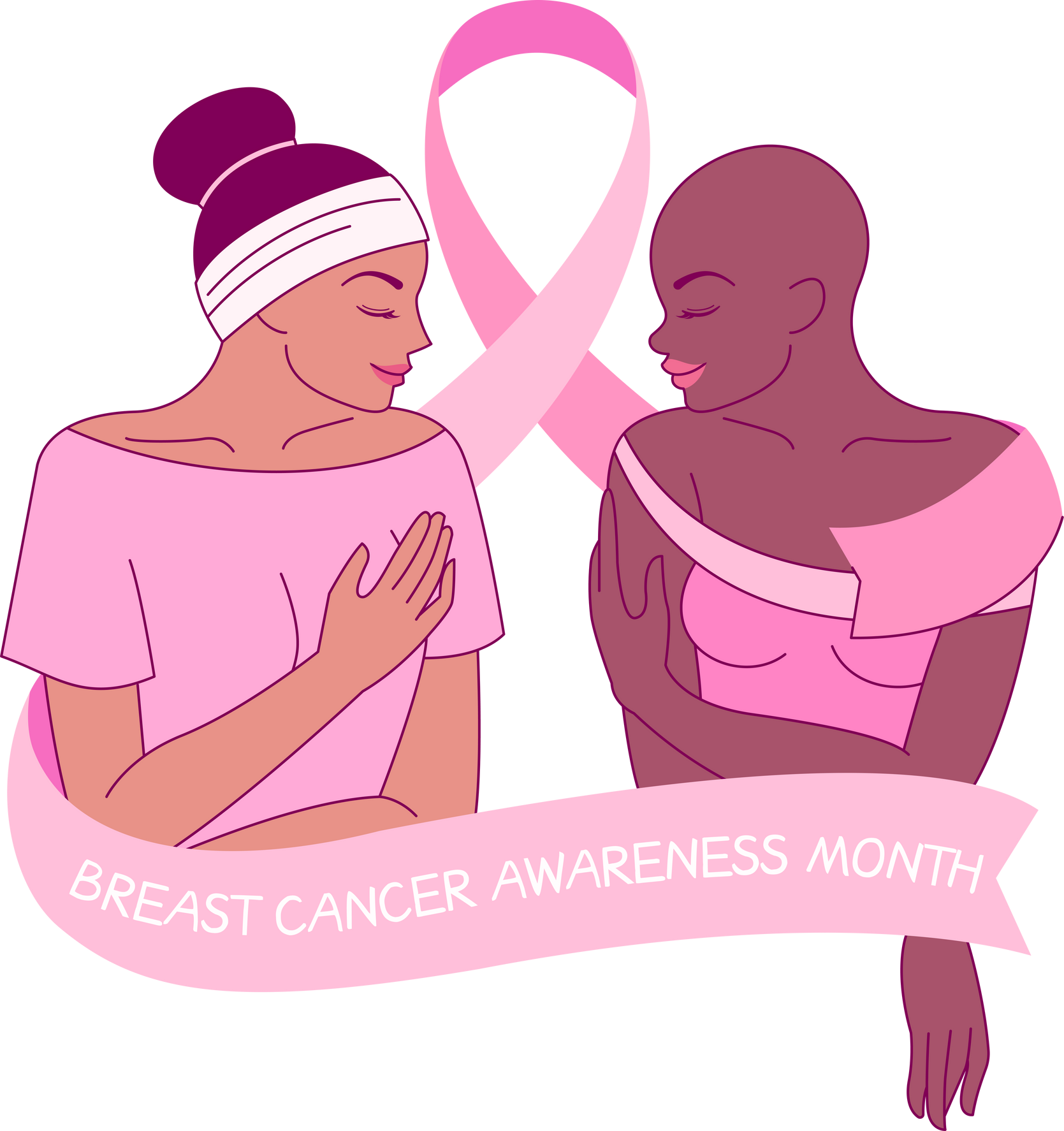 Breast Cancer Awareness-Women Embracing Unity